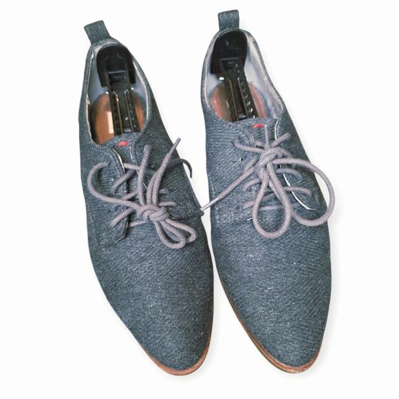 ED by Ellen Degeneres Kerrin Oxford Dress Shoes Lace Up Gray Minimalist - Picture 4 of 7